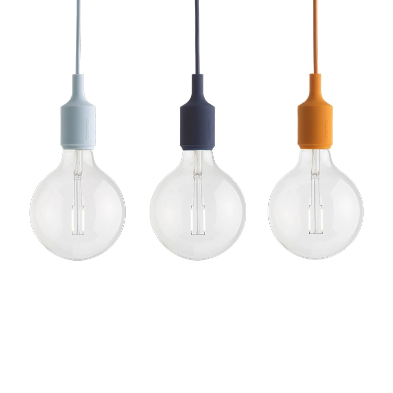 Suspension E27 SOCKET Bleu nuit MUUTO