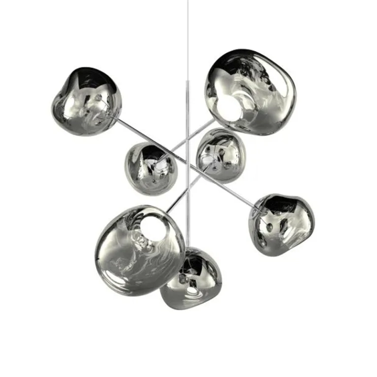 Suspension MELT CHANDELIER LARGE Chrome TOM DIXON