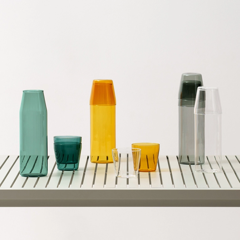 Carafe & verre Set Carafe et 2 verres MILK Gris NINE