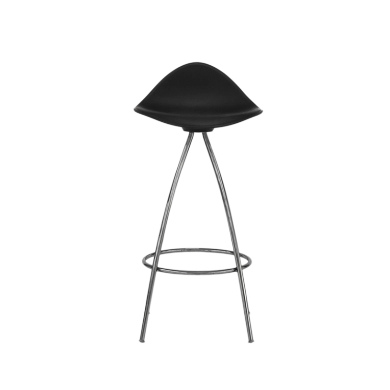 Tabouret haut ONDA Noir/ chrome STUA