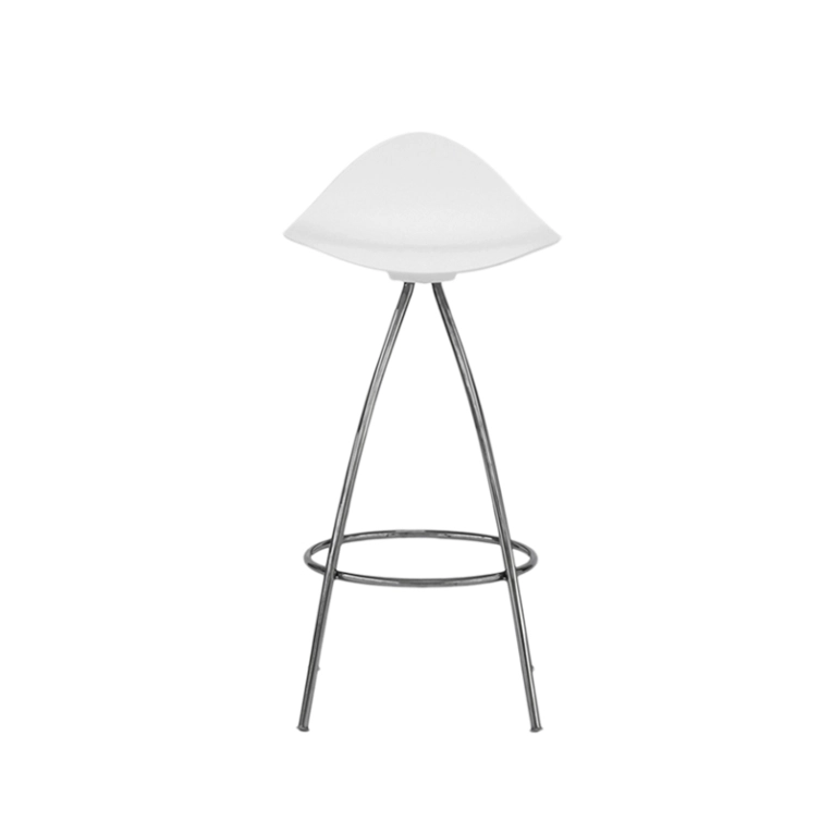 Tabouret haut ONDA Blanc/ chrome STUA