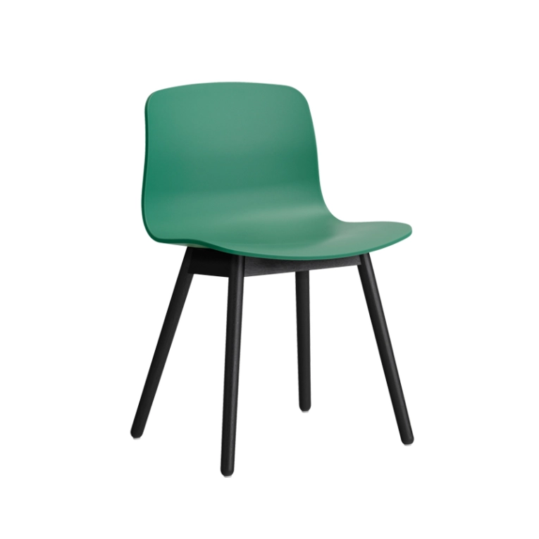 Chaise ABOUT A CHAIR AAC 12 Teal green HAY