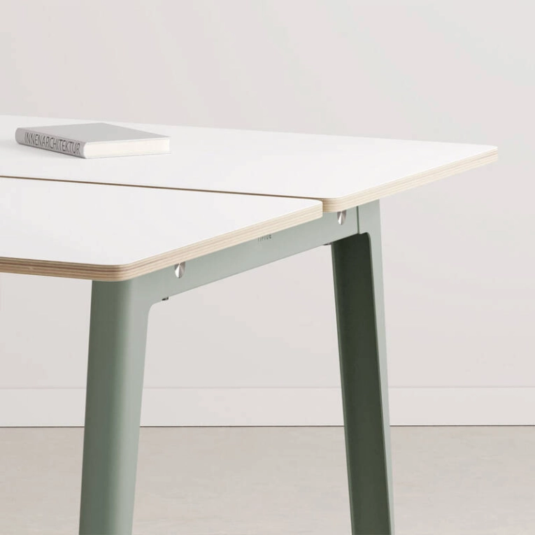 Bench Bench NEW MODERN 2 places Stratifié Blanc Gris Eucalyptus TIPTOE