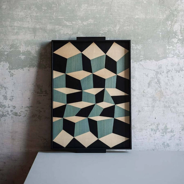 Plateau, plat Plateau TARSIA Tricolore TACCHINI