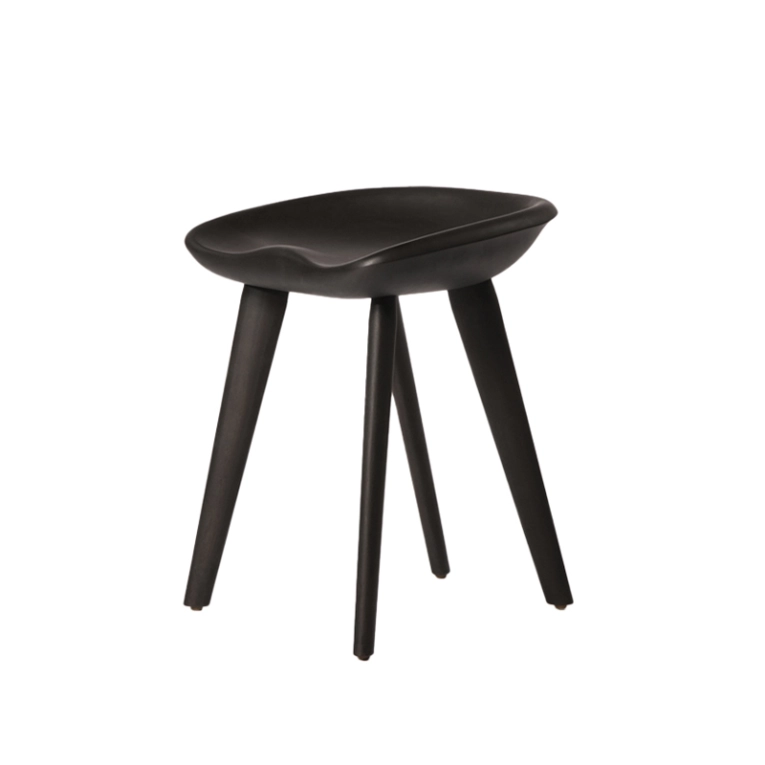 Tabouret TRACTOR STOOL H 43 Frêne ébène BASSAMFELLOWS