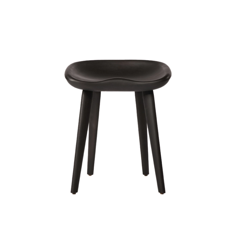 Tabouret TRACTOR STOOL H 43 Frêne ébène BASSAMFELLOWS