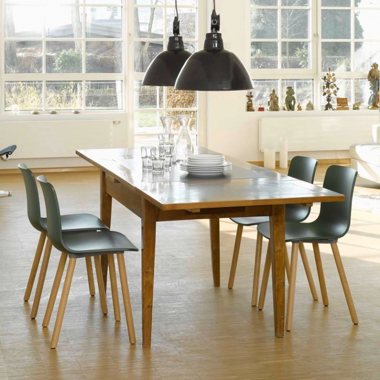 Chaise HAL RE WOOD Vert lierre RE VITRA