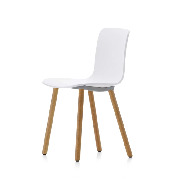 Chaise HAL RE WOOD Blanc  coton RE VITRA