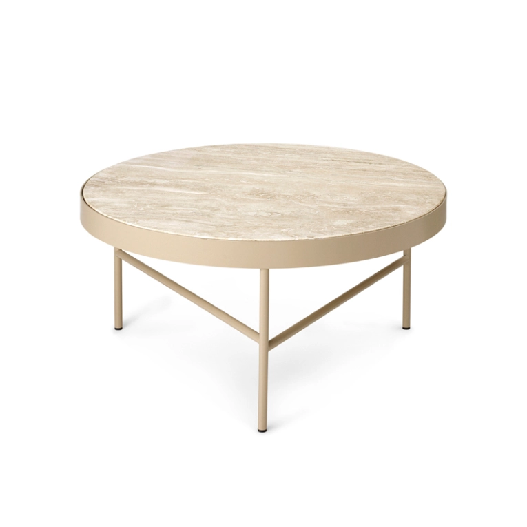 Table basse TRAVERTINE Large Cachemire FERM LIVING