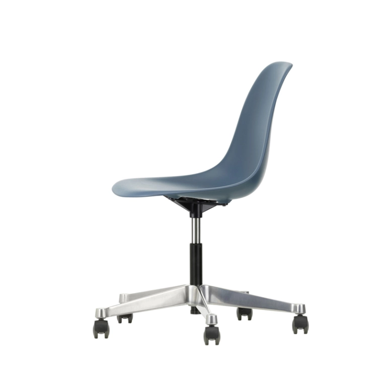 Fauteuil de bureau EAMES PLASTIC SIDE CHAIR PSCC Bleu de mer RE VITRA