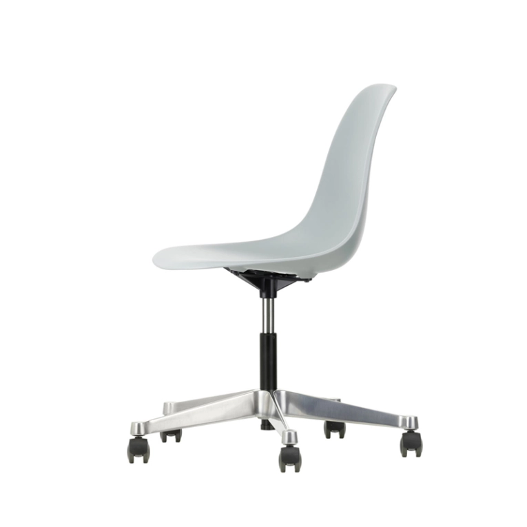 Fauteuil de bureau EAMES PLASTIC SIDE CHAIR PSCC Gris clair RE VITRA