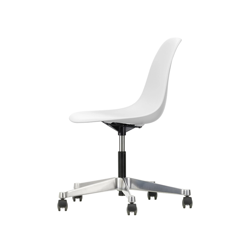 Fauteuil de bureau EAMES PLASTIC SIDE CHAIR PSCC Cotton white RE VITRA