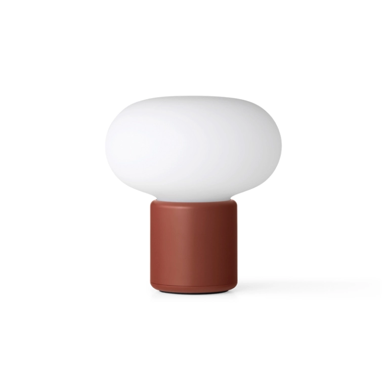 Lampe à poser KARL-JOHAN PORTABLE Rouge terracotta NEW WORKS