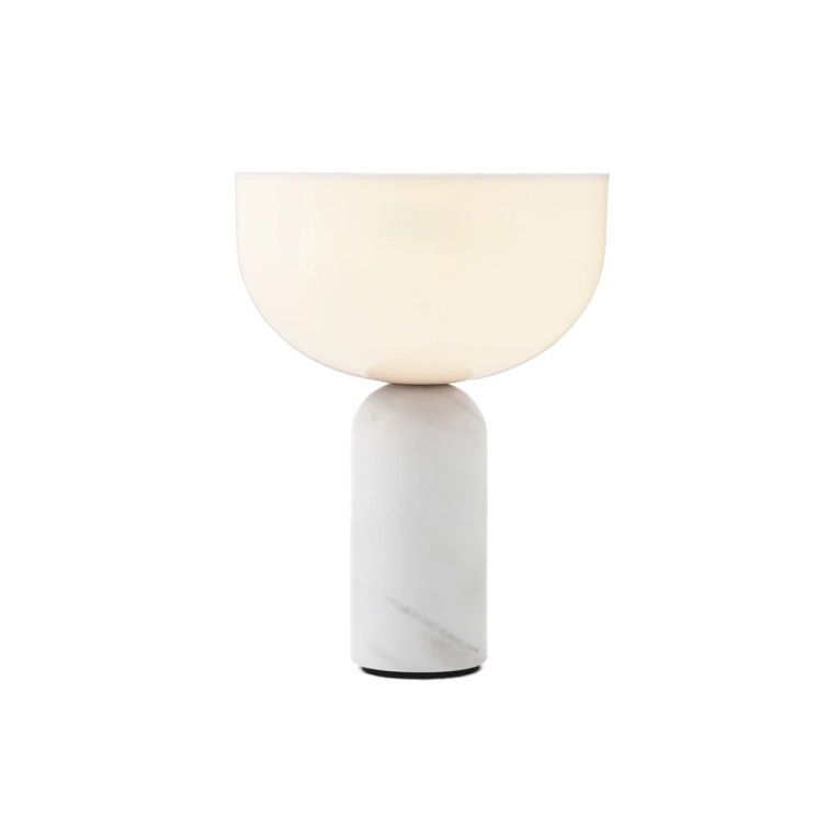Lampe à poser KIZU PORTABLE Marbre blanc NEW WORKS