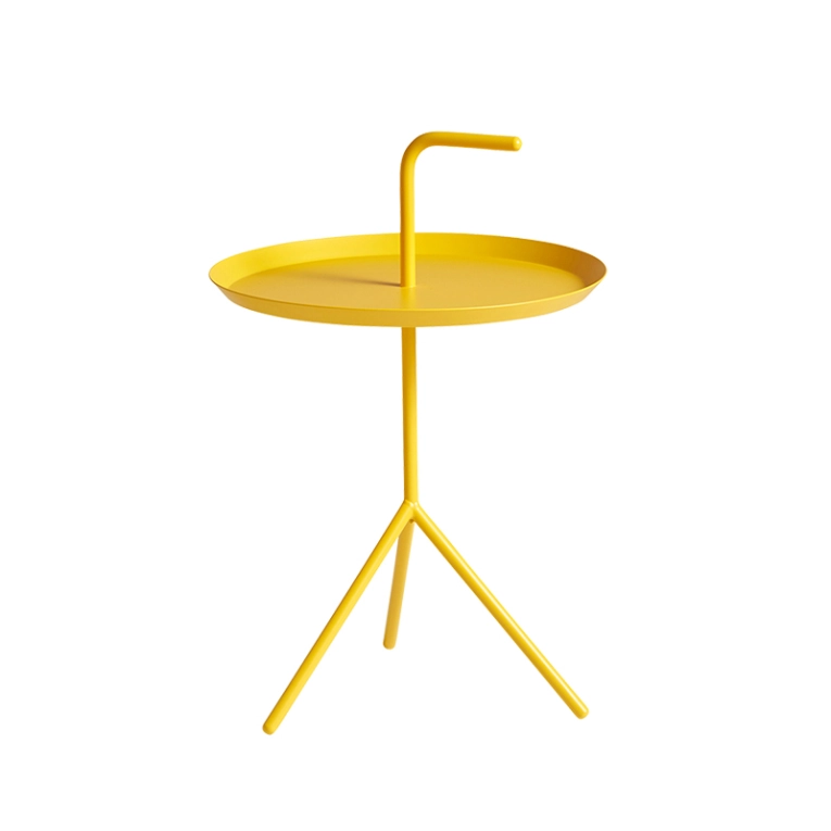 Table d'appoint guéridon DLM Jaune soleil HAY