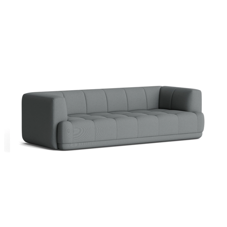 Canapé QUILTON 3 places Steelcut Trio 153 HAY