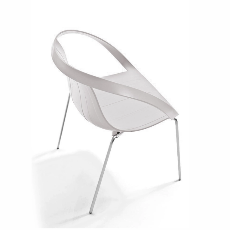 Chaise IMPOSSIBLE WOOD Blanc MOROSO