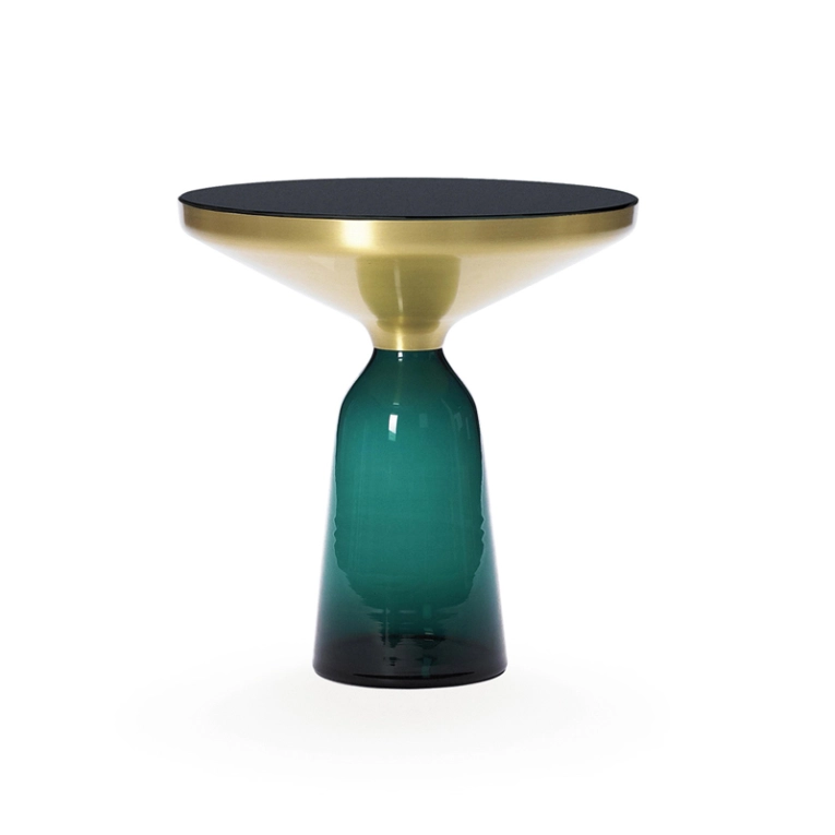 Table d'appoint guéridon BELL SIDE TABLE Vert émeraude CLASSICON