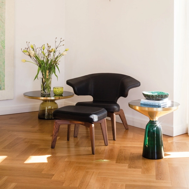 Table d'appoint guéridon BELL SIDE TABLE Jaune Topaz CLASSICON