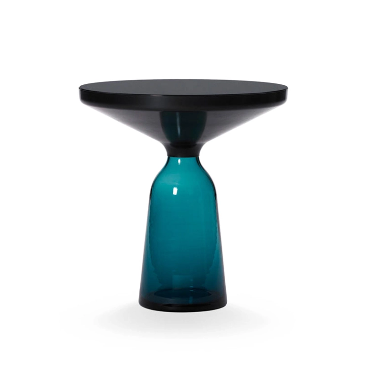 Table d'appoint guéridon BELL SIDE TABLE Bleu Montana/ noir CLASSICON