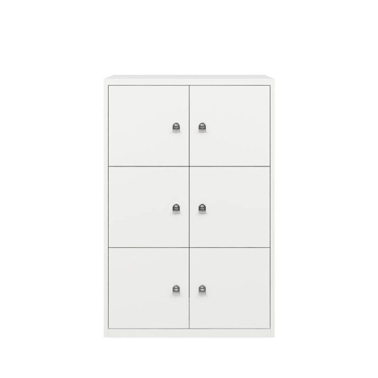 Meuble de rangement LATERALFILE LODGES 6 portes Blanc Chalk BISLEY