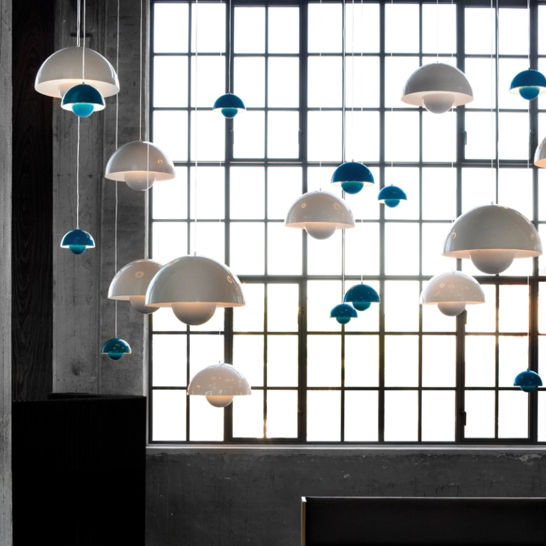 Suspension FLOWERPOT VP1 Blanc mat AND TRADITION