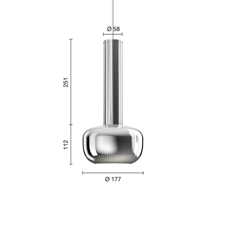 Suspension VL 56 Chrome LOUIS POULSEN