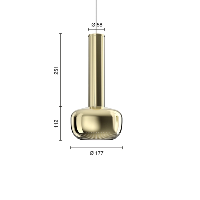 Suspension VL 56 Laiton LOUIS POULSEN
