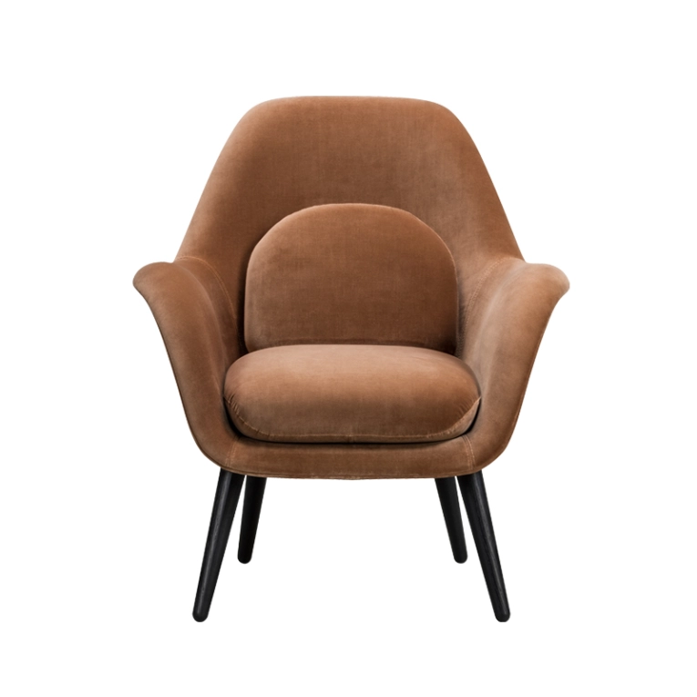 Fauteuil SWOON LOUNGE PETIT Brun 343 FREDERICIA