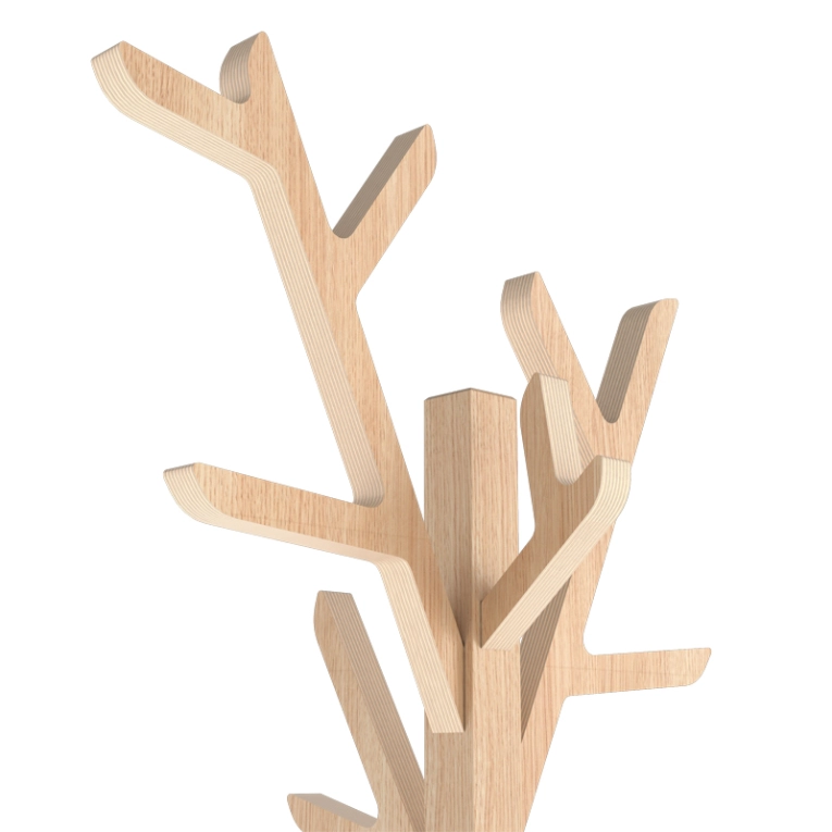 Porte-manteau Porte-manteau AMBROISE Chêne HARTO