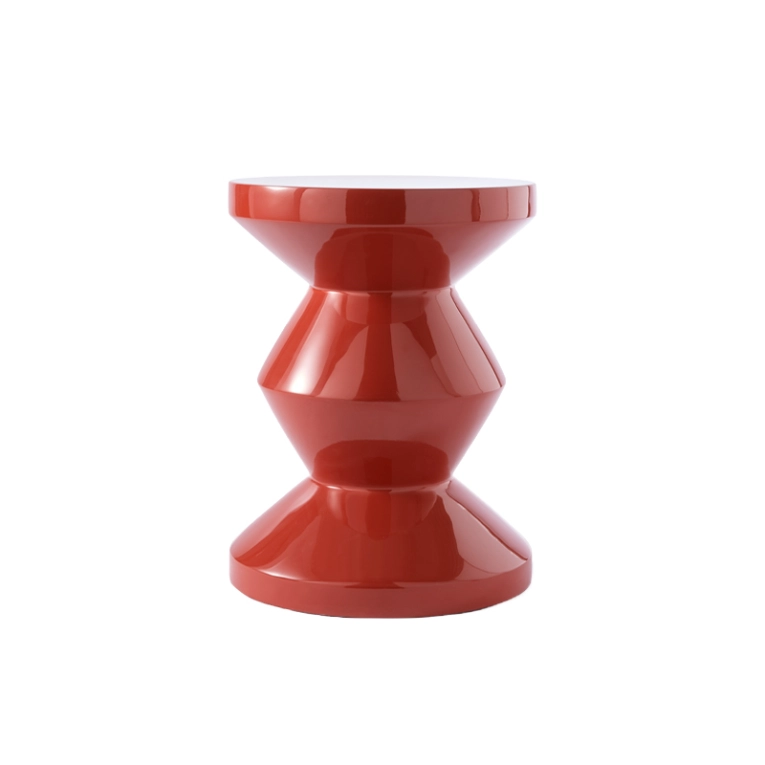 Tabouret ZIG ZAG Rouge corail POLS POTTEN