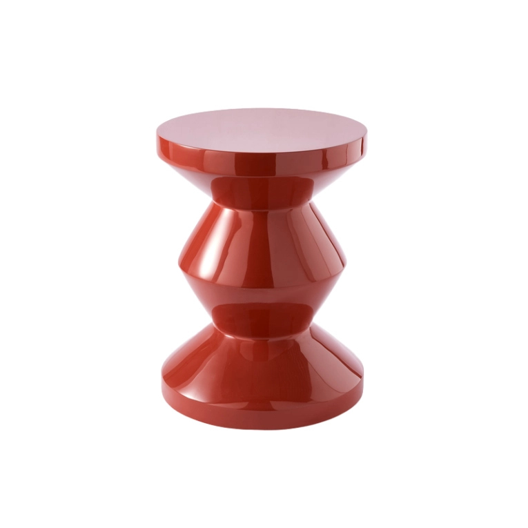 Tabouret ZIG ZAG Rouge corail POLS POTTEN