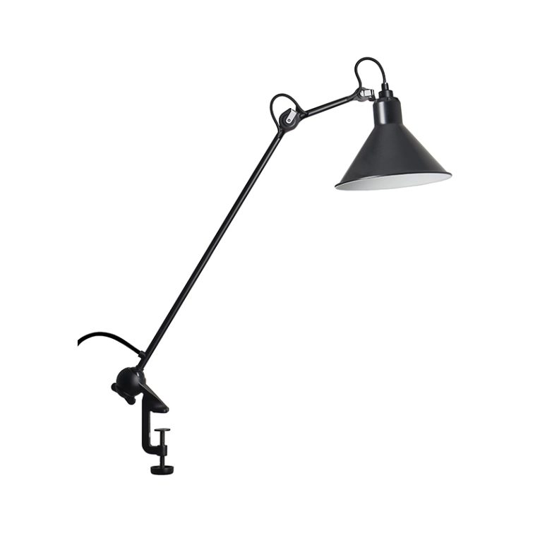 Lampe de bureau GRAS N°201 Noir/ intérieur blanc DCW EDITIONS