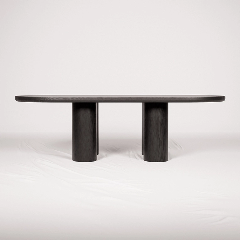 Table FERDINAND chêne noirci extra-mat YOUTH EDITIONS