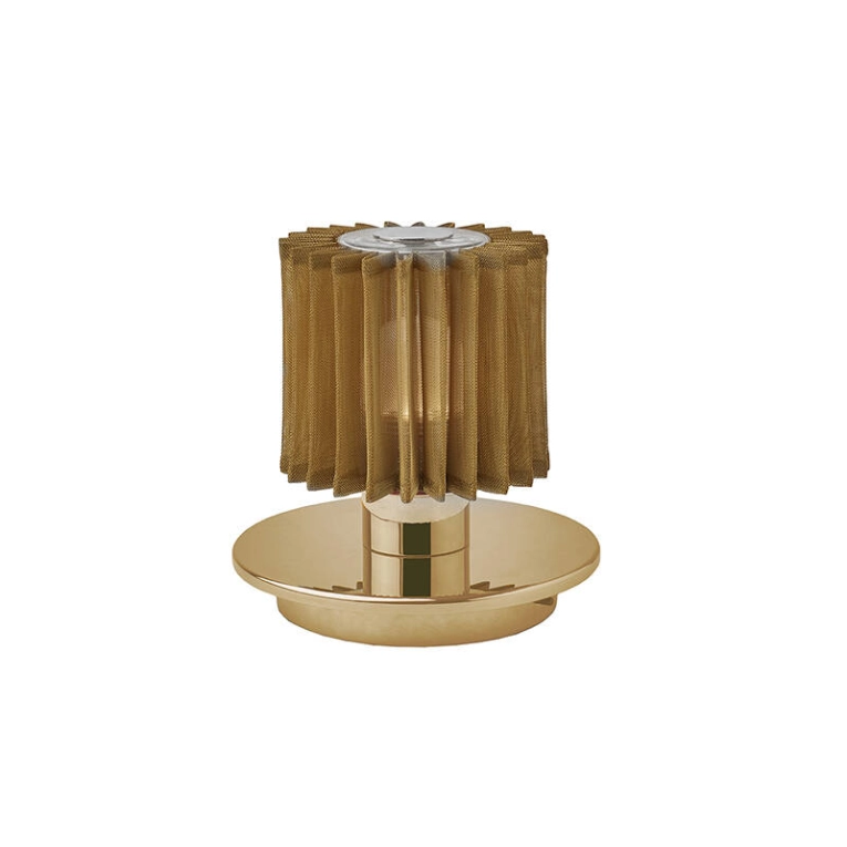 Lampe à poser IN THE SUN TABLE Doré/ maille or DCW EDITIONS