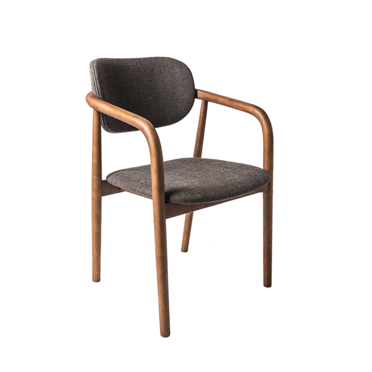 Chaise HENRY Smooth Bermuda gris foncé POLS POTTEN