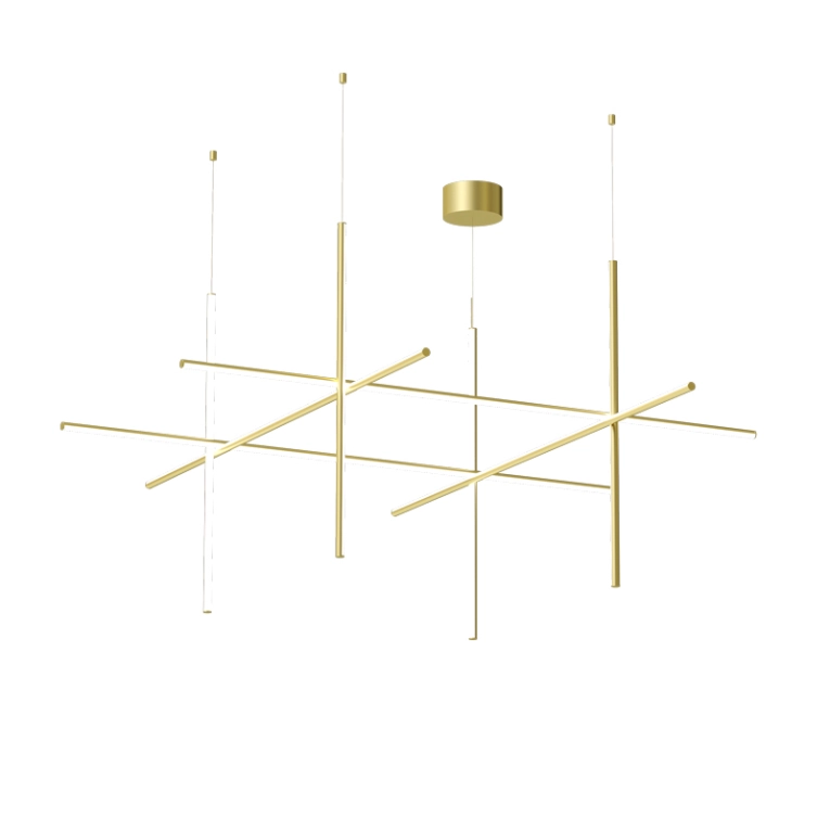 Suspension COORDINATES S4 Champagne anodisé FLOS