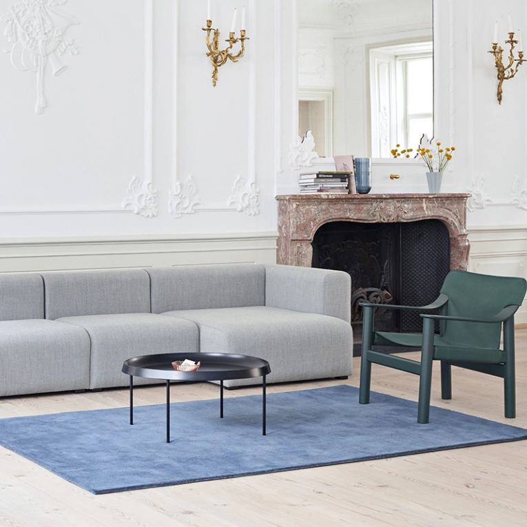 Fauteuil BERNARD Toile Noir HAY