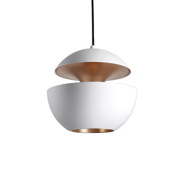 Suspension HERE COMES THE SUN 350 Blanc & cuivre DCW EDITIONS