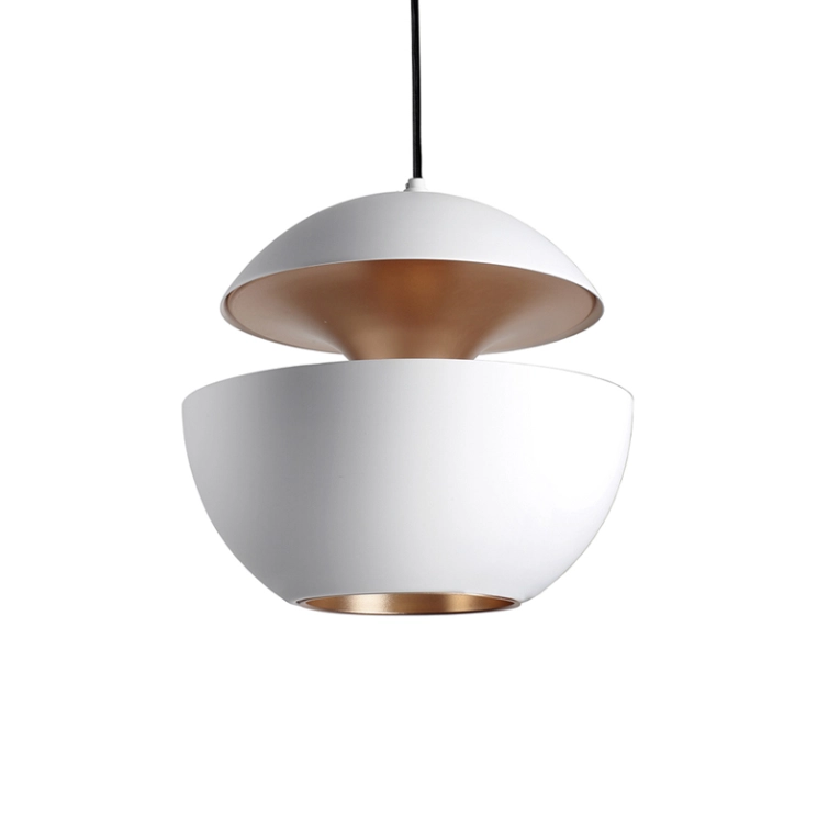 Suspension HERE COMES THE SUN 450 Blanc & cuivre DCW EDITIONS