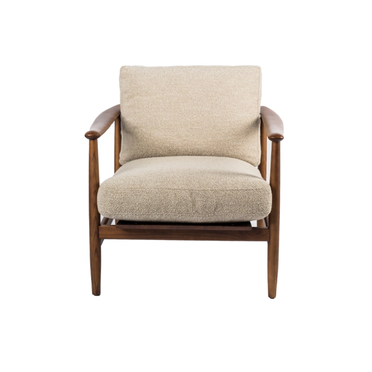 Fauteuil TODD Alpine Boucle beige POLS POTTEN