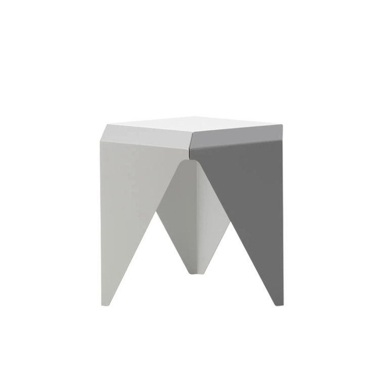 Table d'appoint guéridon PRISMATIC Gris clair 3 tons VITRA