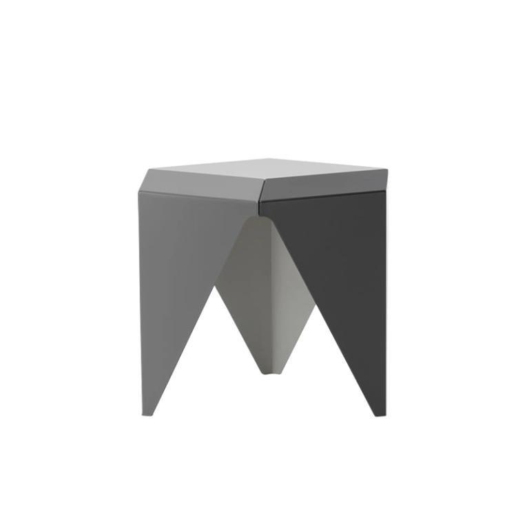 Table d'appoint guéridon PRISMATIC Gris 3 tons VITRA