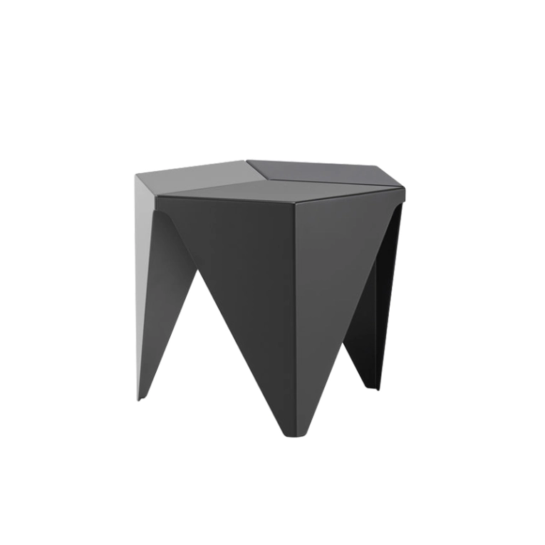 Table d'appoint guéridon PRISMATIC Gris foncé 3 tons VITRA