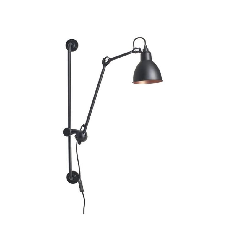 Applique GRAS N°210 Noir/ intérieur cuivre DCW EDITIONS