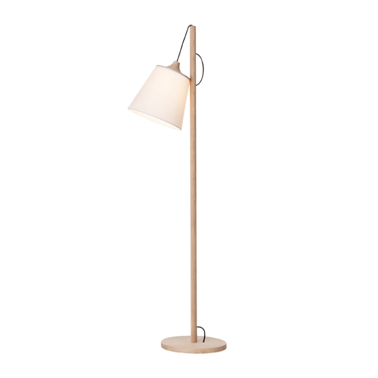 Lampadaire PULL LAMP Chêne/ blanc MUUTO