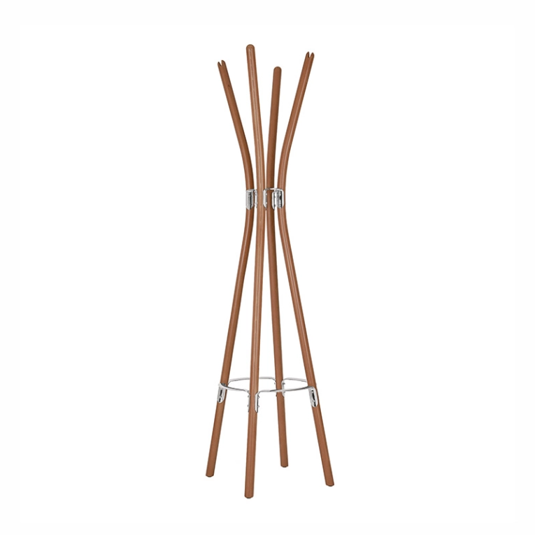 Porte-manteau Portemanteau POÊLE Inox brillant/ hêtre brun ALESSI