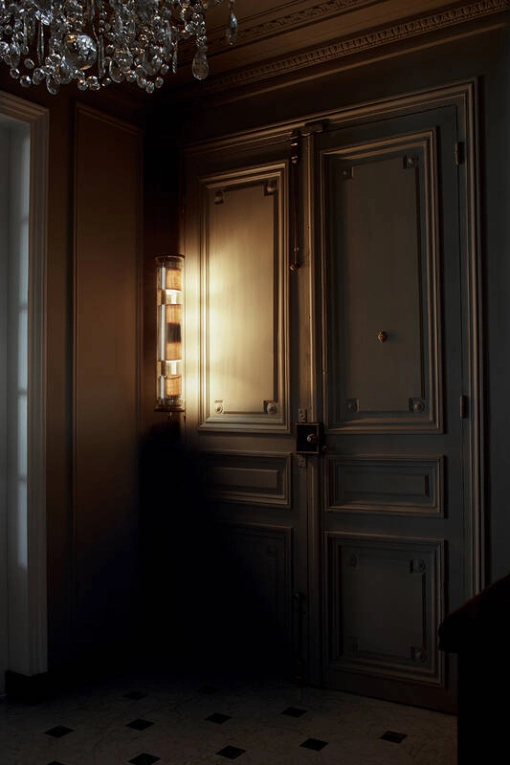 Applique IN THE TUBE 120-700 Réflecteur argent/ maille or DCW EDITIONS