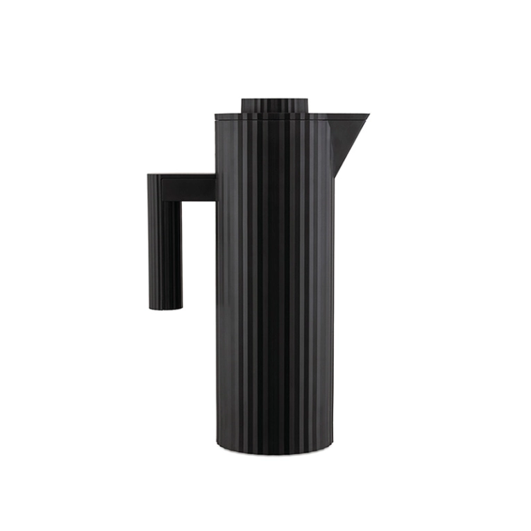 Café & Thé Pichet isotherme PLISSÉ Noir ALESSI