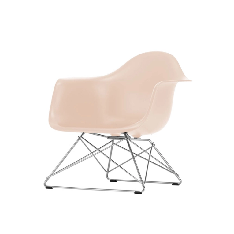 Fauteuil EAMES PLASTIC ARMCHAIR LAR Rose tendre RE VITRA